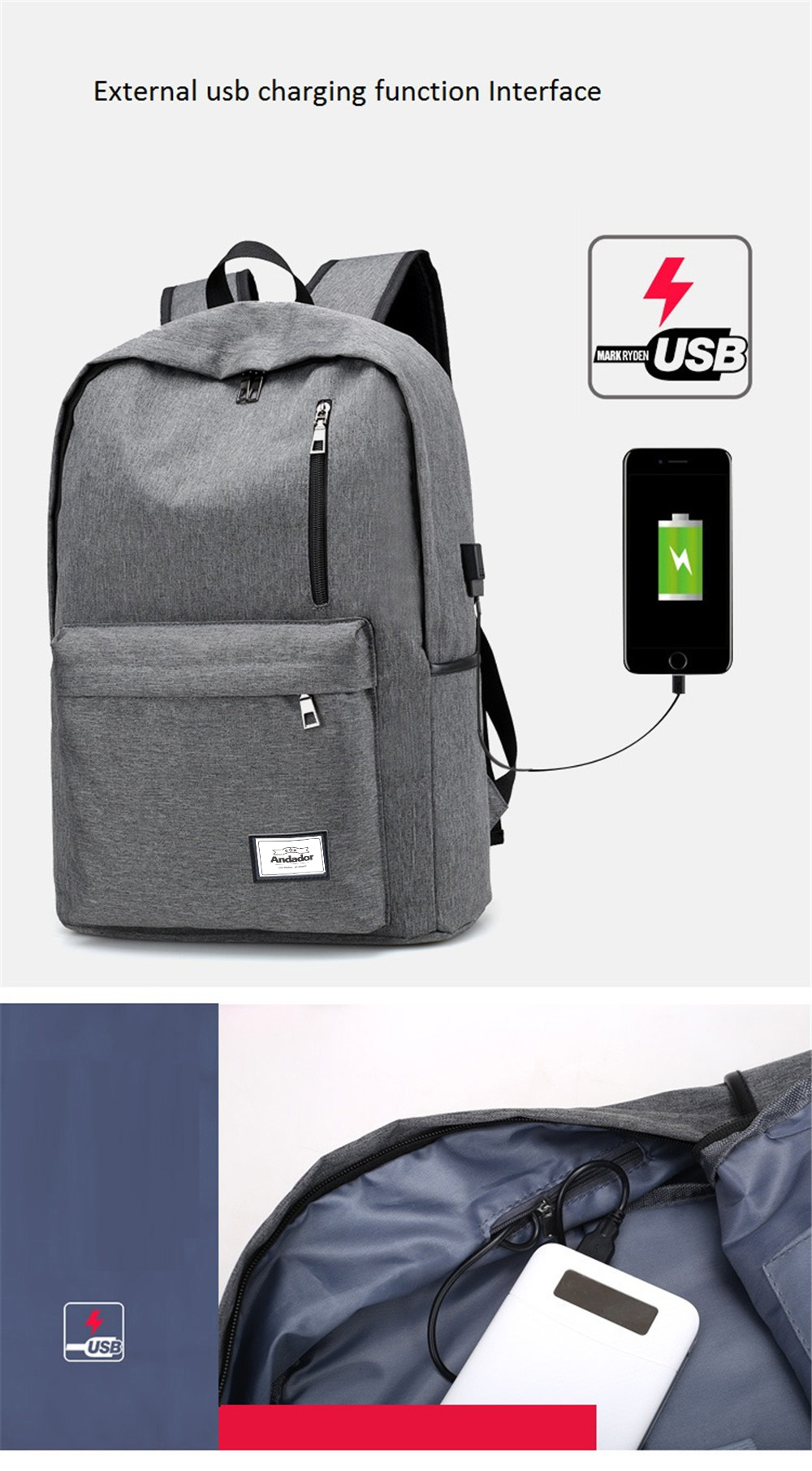 USB Laptop BackPack